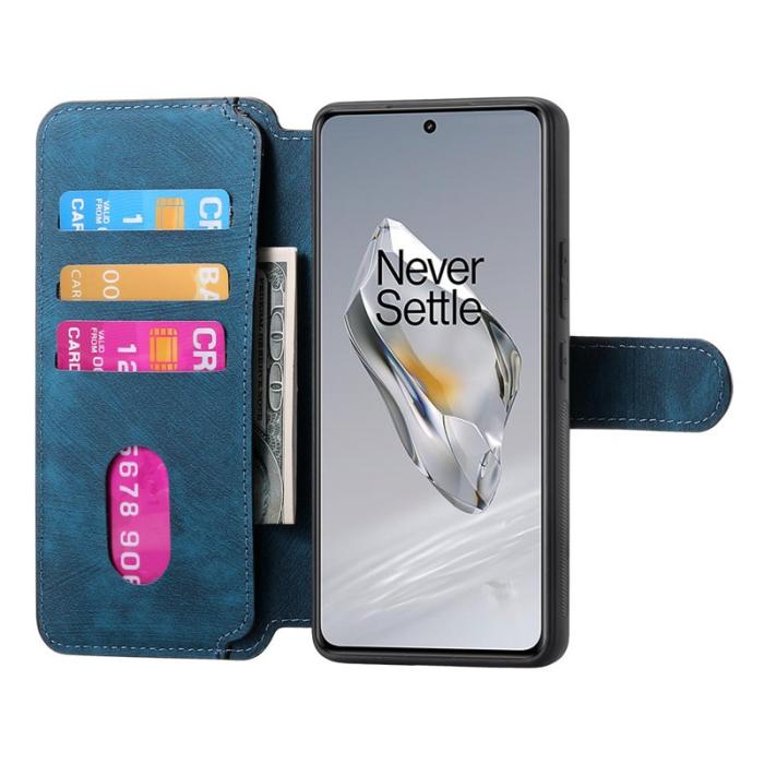 CASENEO - CASENEO OnePlus 13 Plånboksfodral Magnetiskt Detachable Konstläder - Blå