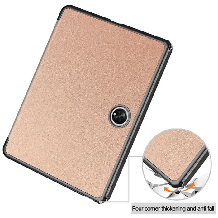 A-One Brand - OnePlus Pad Fodral Smart Tri-Fold Stand PU-Läder - Rosa Guld