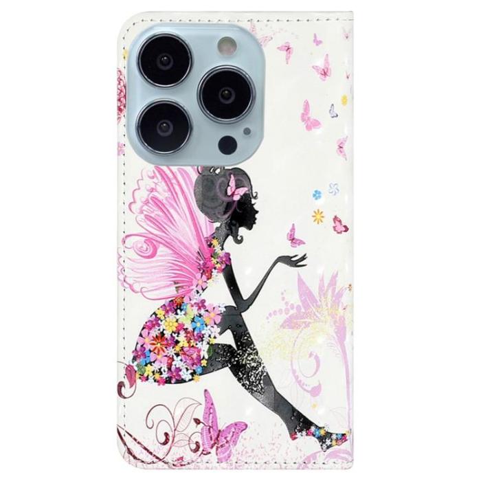 OEM - iPhone 14 Pro Plånboksfodral 3D Pattern - Girl
