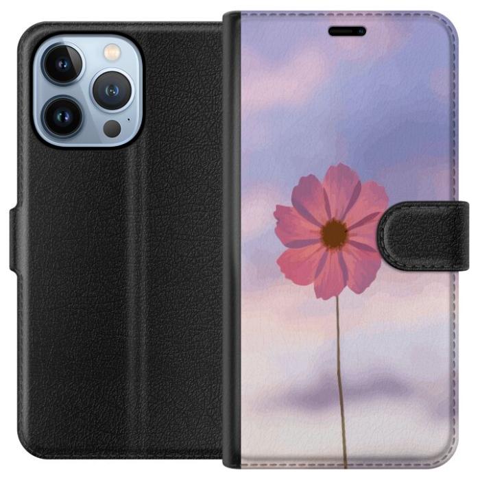 iSecrets - Plånboksfodral till Apple iPhone 13 Pro med Rosa blomma