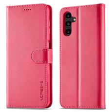 LC.imeeke - LC.IMEEKE Pl&aring;nboksfodral Samsung Galaxy A13 5G Konstl&auml;der - R&ouml;d
