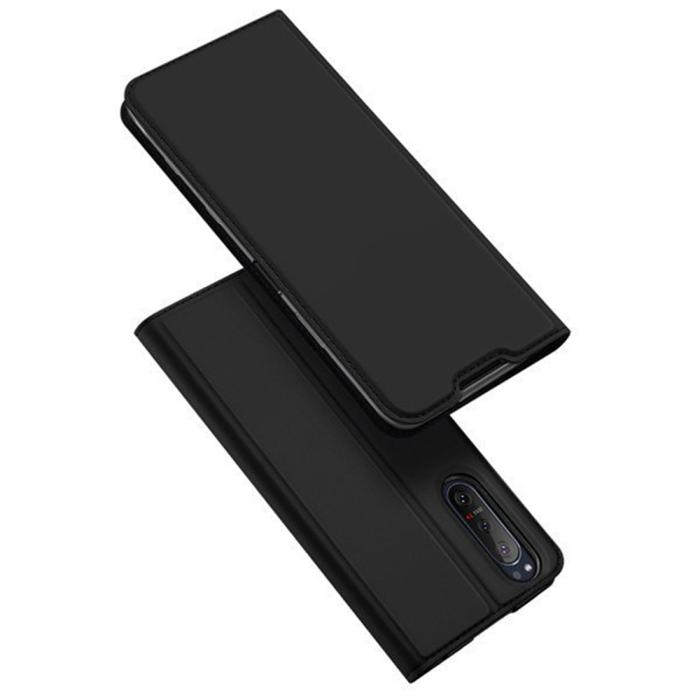 UTGATT5 - DUX DUCIS SkinPro plånboksfodral till Sony Xperia 5 II - Svart