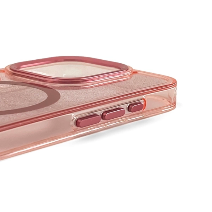 A-One Brand - iPhone 16e Mobilskal MagSafe Glitter - Rosa