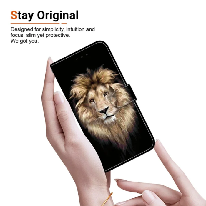 A-One Brand - iPhone 17 Pro Max Plånboksfodral Med Lanyard - Lion Head