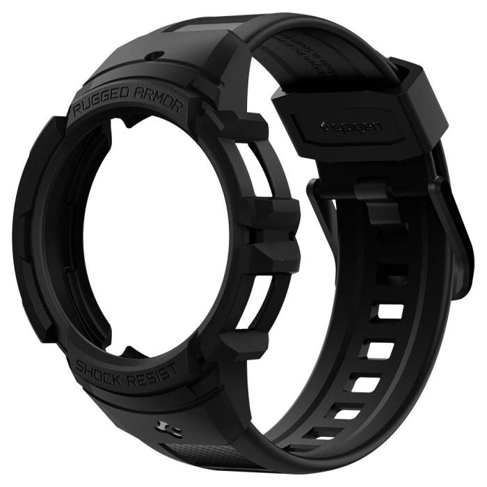 UTGATT - Spigen Galaxy Watch 4/5 (40mm) Strap Rugged Armor Pro - Charcoal Grå