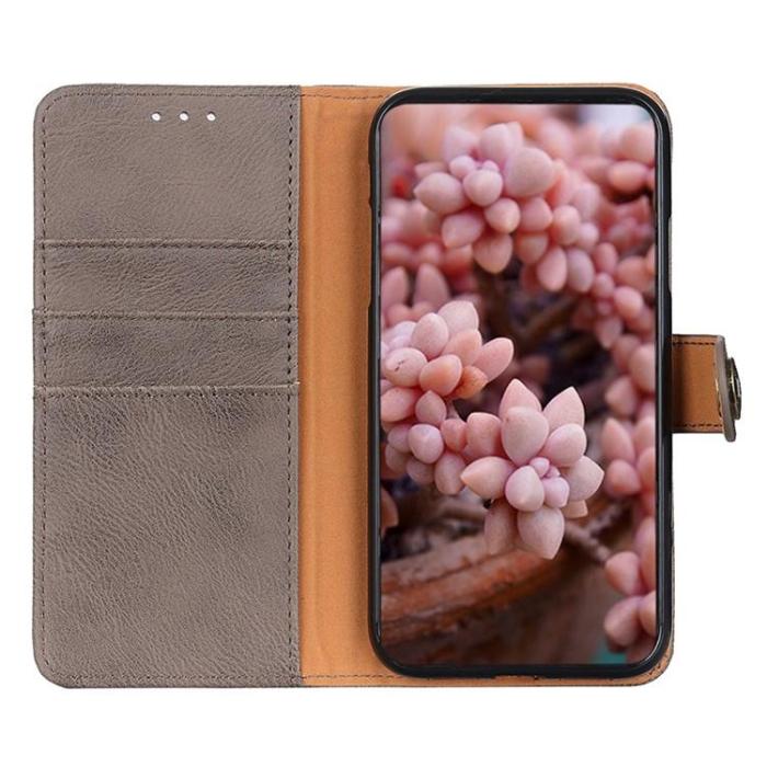 KHAZNEH - KHAZNEH Google Pixel 8 Plånboksfodral Cowhide - Grå