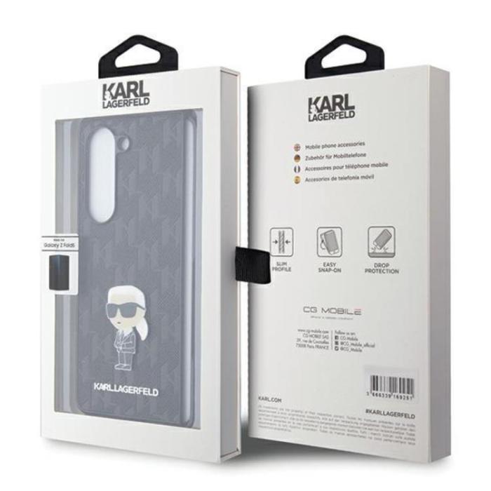 KARL LAGERFELD - Karl Lagerfeld Galaxy Z Fold 5 Mobilskal Monogram Ikonik Pin
