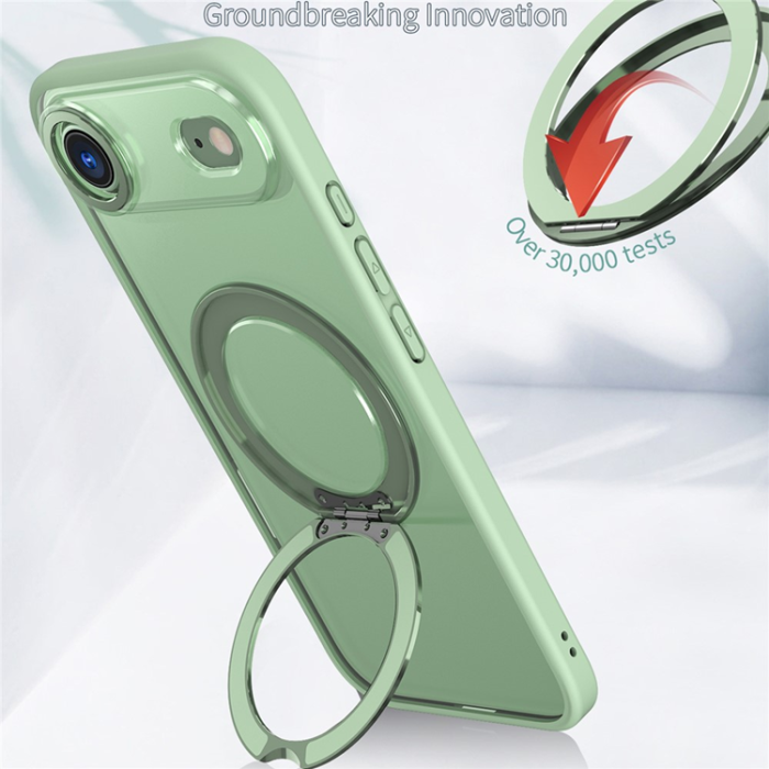 A-One Brand - iPhone Air Mobilskal MagSafe TPU + Acrylic Kickstand - Grön