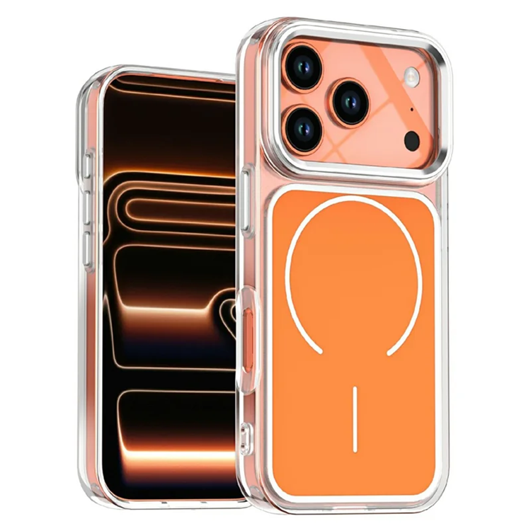 iPhone 17 Pro Mobilskal Magsafe Electroplated - Orange (Orange) | 2353 | AlltMobil