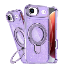 A-One Brand - iPhone Air Mobilskal Glitter Design TPU + PC Kickstand - Lila