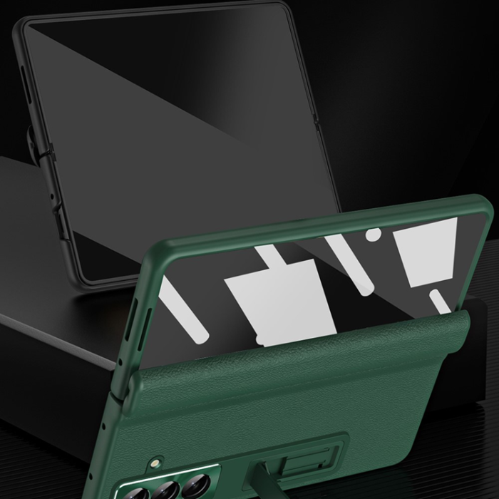 A-One Brand - Galaxy Z Fold 7 Mobilskal Kickstand - Brun