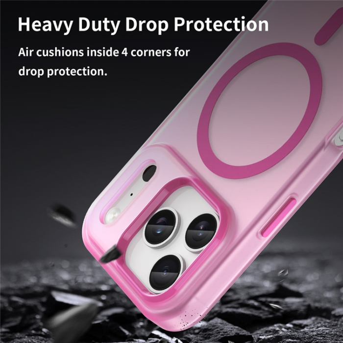 A-One Brand - iPhone 17 Pro Mobilskal MagSafe Slim Matte Translucent - Rosa