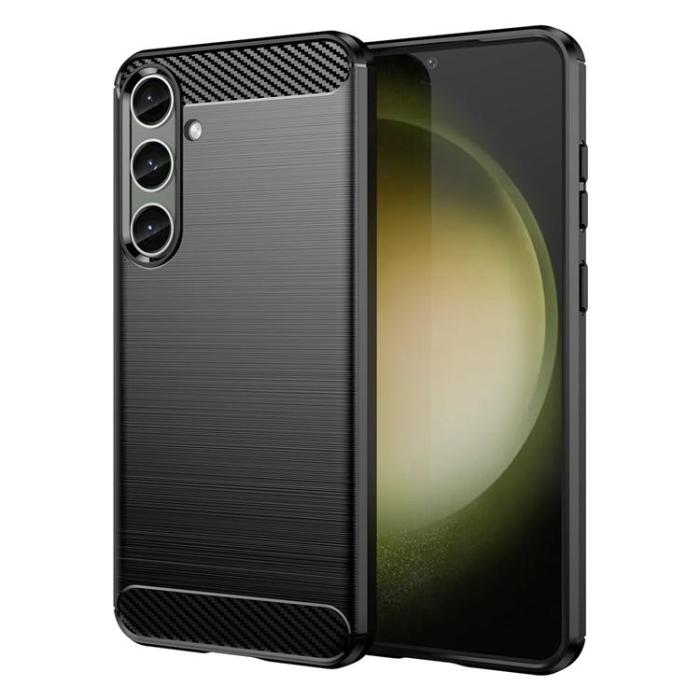 A-One Brand - Galaxy S24 Mobilskal Carbon Fiber - Svart