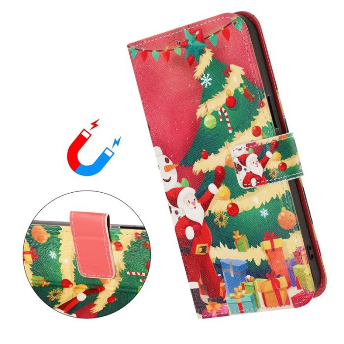OEM - Samsung Galaxy S26 Ultra Fodral Konstläder Julmönster - Julgran