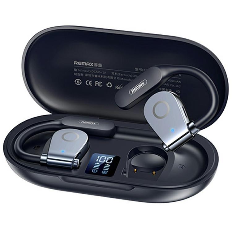 REMAX In-Ear Hörlurar Bluetooth 5.4 ENC Openbuds P6 (Svart) | 505771 | AlltMobil