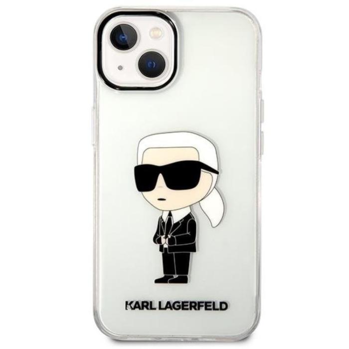 UTGATT1 - Karl Lagerfeld iPhone 14 Skal IML NFT Ikonik - Transparent