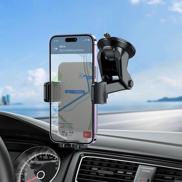 Hoco - Hoco Bilhållare för Vindruta/Mittkonsol H37 - Svart