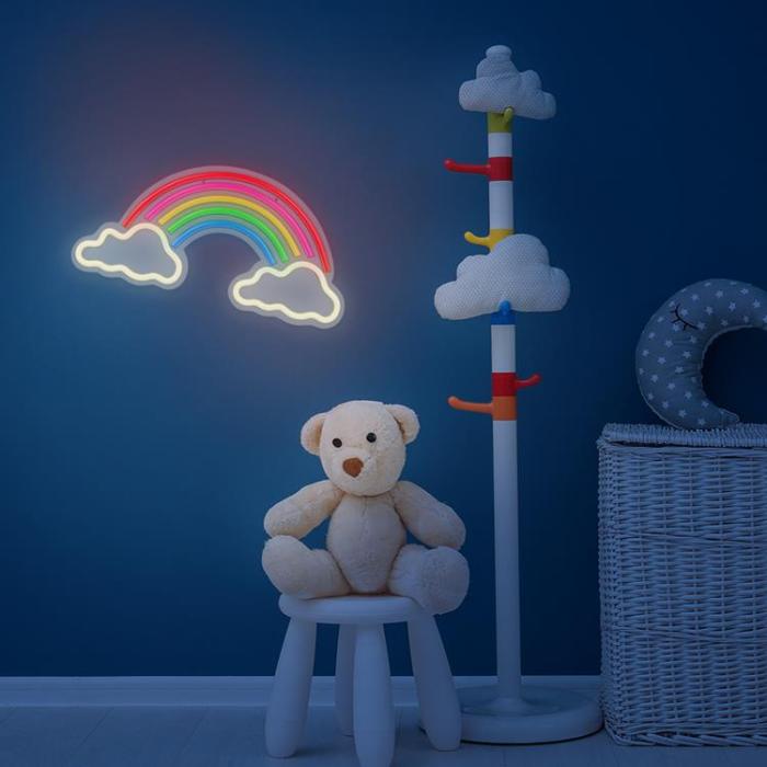 Forever Light - Forever Light LED Neon PLEXI RAINBOW ON CLOUDS - Flerfärgad