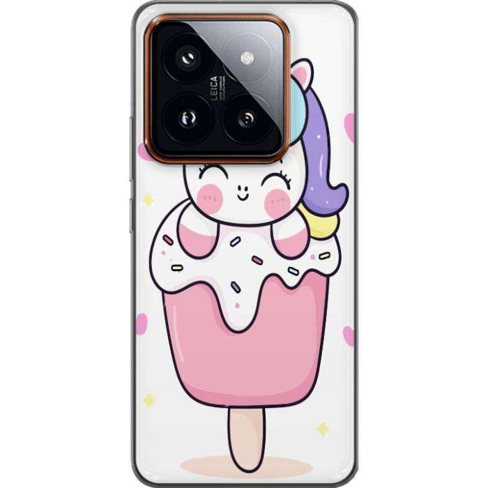 iSecrets - Mobilskal till Xiaomi 14 Pro med Glad enhörning