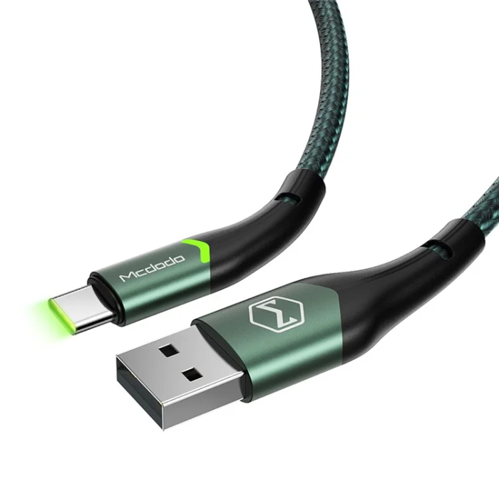 MCDODO - MCDODO USB-A - USB-C Kabel 1m MDD CA-7960 - Grön