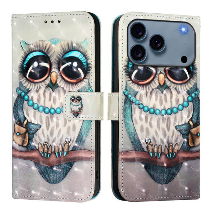 A-One Brand - iPhone 17 Pro Plånboksfodral Printing Pattern Med Strap