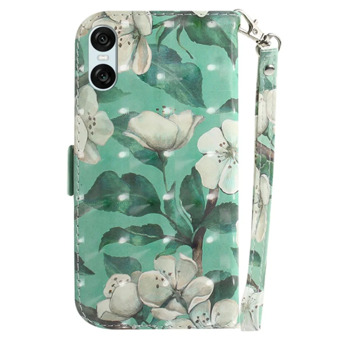 A-One Brand - Sony Xperia 10 VI Plånboksfodral 3D Pattern - Flowers