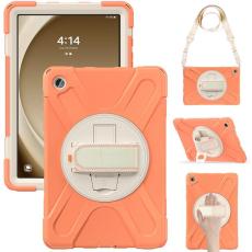 A-One Brand - Galaxy Tab A9 Plus Skal Kickstand Handrem Med Axelrem - Orange