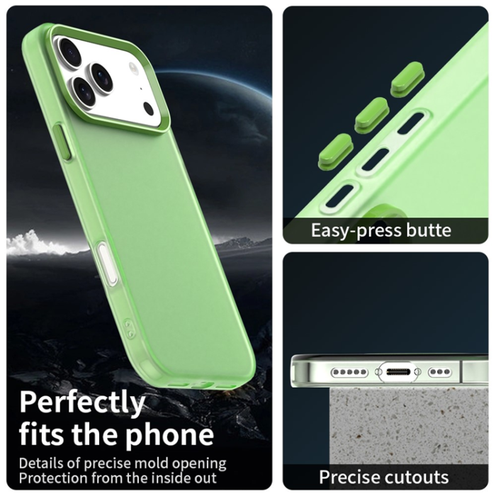 A-One Brand - iPhone 17 Pro Mobilskal Matte Anti-Drop - Grön