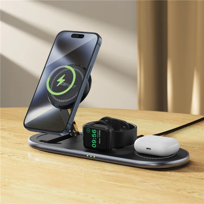Acefast - ACEFAST Qi2 Trådlös Laddare Apple Watch, iPhone, Airpods