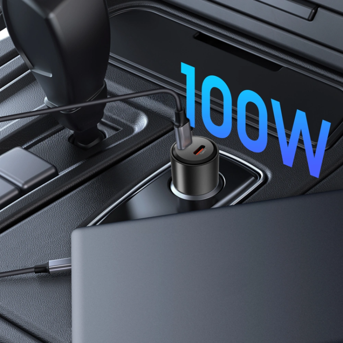 Tech-Protect - Tech Protect Billaddare USB-C Till USB-C 100W - Svart