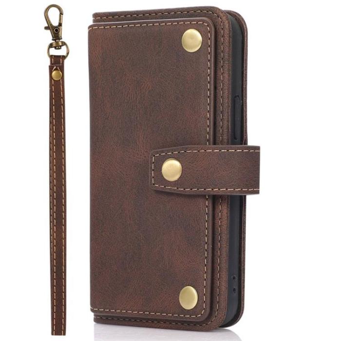 OEM - iPhone 14 Plus Plånboksfodral Flip - Coffee
