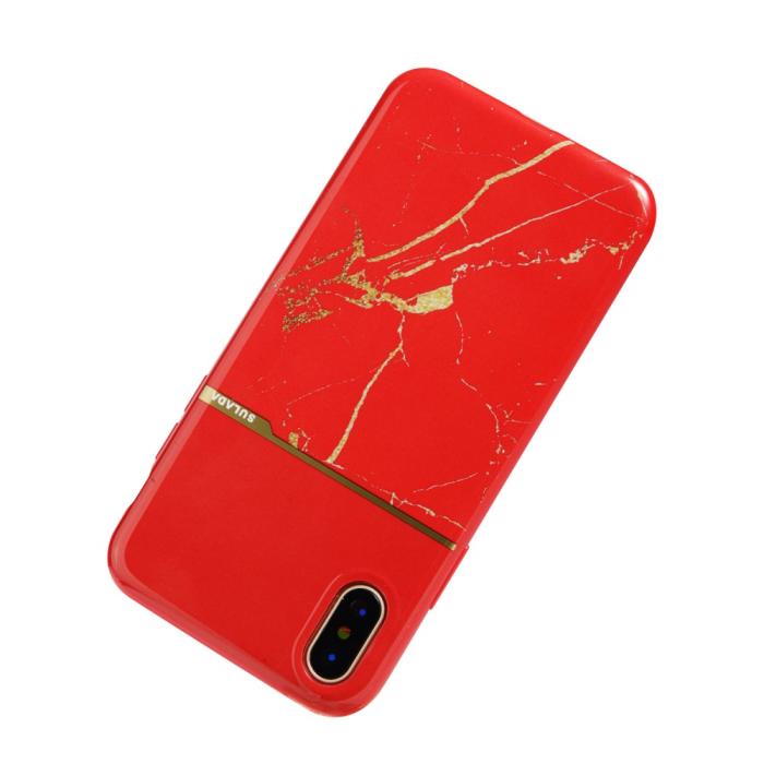 SULADA - Sulada Marble Series Skal till iPhone XS / X - Vit