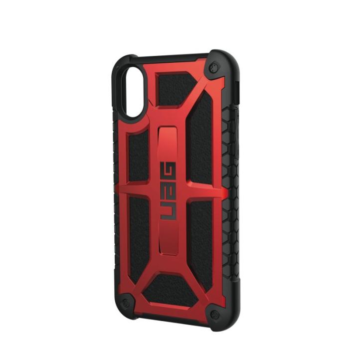 UTGATT5 - UAG iPhone X, Monarch Cover, röd/svart