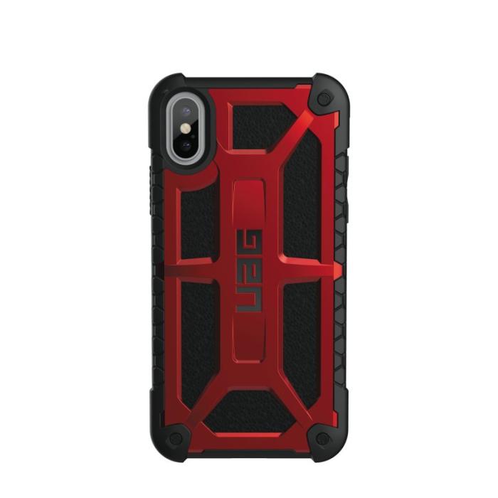 UTGATT5 - UAG iPhone X, Monarch Cover, röd/svart