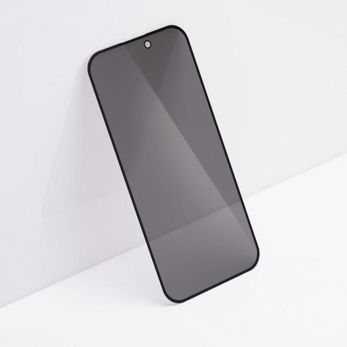 Forcell - Forcell iPhone 14 Pro Härdat Glas Skärmskydd Privacy - Svart