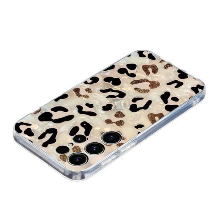 OEM - Mobilskal till Samsung Galaxy S26 Ultra Mönstertryck Stöttålig Mjuk TPU Leopard