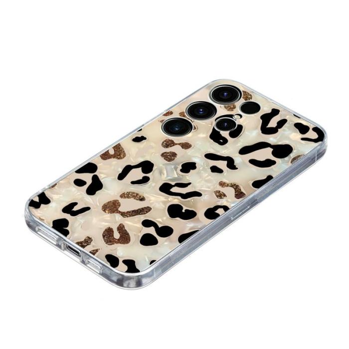 OEM - Mobilskal till Samsung Galaxy S26 Ultra Mönstertryck Stöttålig Mjuk TPU Leopard