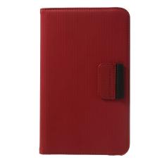 OEM - Denim Rotating Plånboksfodral till Samsung Galaxy Tab 4 8.0 (Röd)