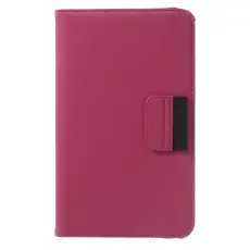 OEM - Denim Rotating Pl&aring;nboksfodral till Samsung Galaxy Tab 4 8.0 (Magenta)