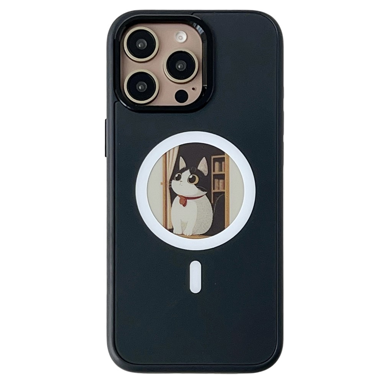 iPhone 14 Pro Mobilskal MagSafe 4 Colors NFC DIY Smart E-Ink - Svart | 2353 | AlltMobil