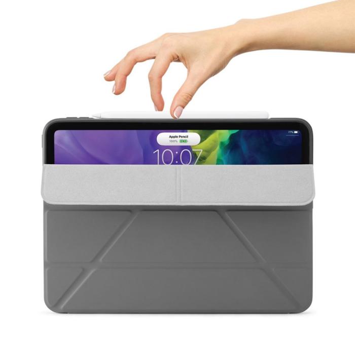 Pipetto - Pipetto iPad Pro 2020 11-tums TPU Origami fodra - Mörkgrå