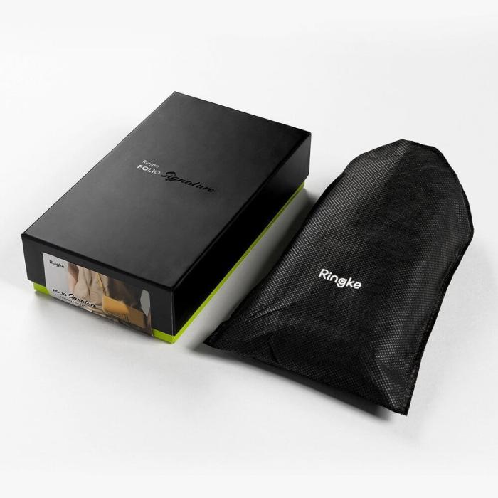 OEM - Ringke Folio Signature halbandsfodral Galaxy Note 20 Svart