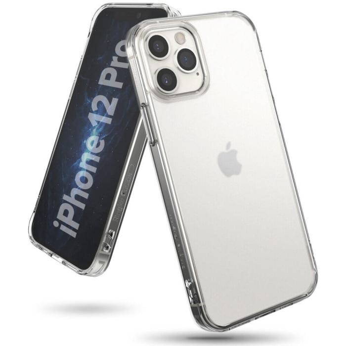 UTGATT4 - Ringke Fusion Matte PC skal Bumper iPhone 12 & 12 Pro transparent