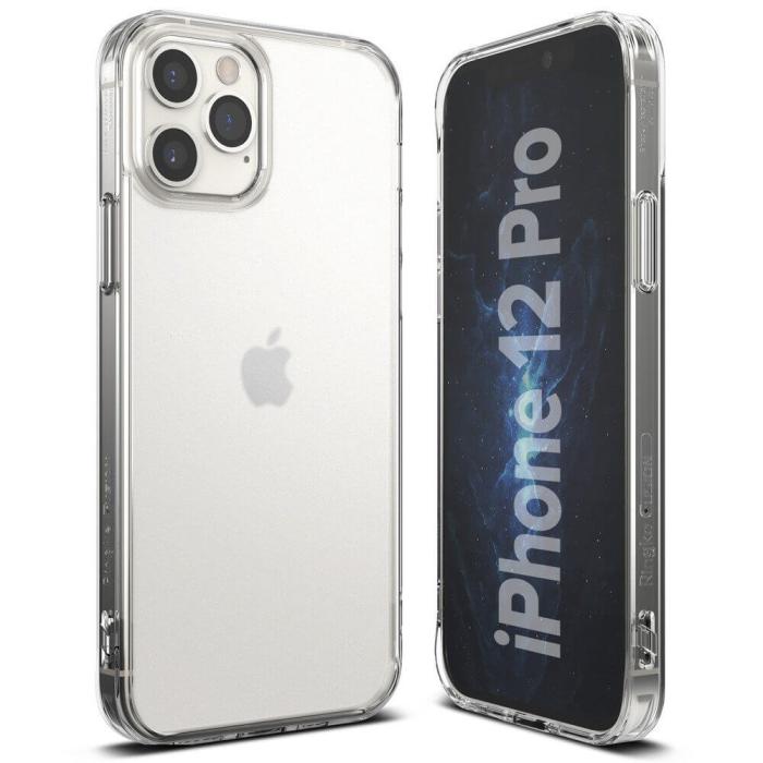 UTGATT4 - Ringke Fusion Matte PC skal Bumper iPhone 12 & 12 Pro transparent