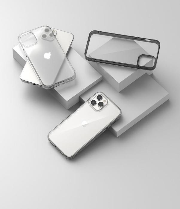UTGATT4 - Ringke Fusion Matte PC skal Bumper iPhone 12 & 12 Pro transparent