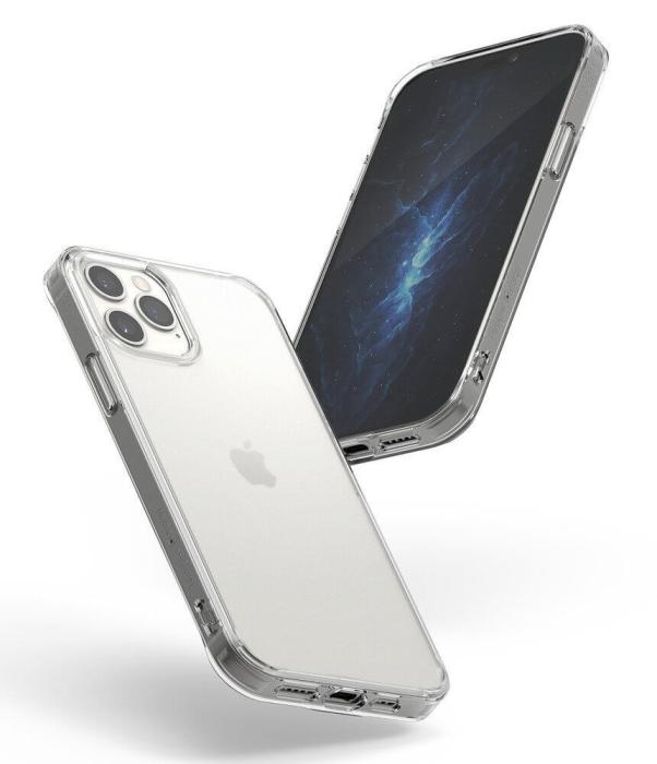 UTGATT4 - Ringke Fusion Matte PC skal Bumper iPhone 12 & 12 Pro transparent