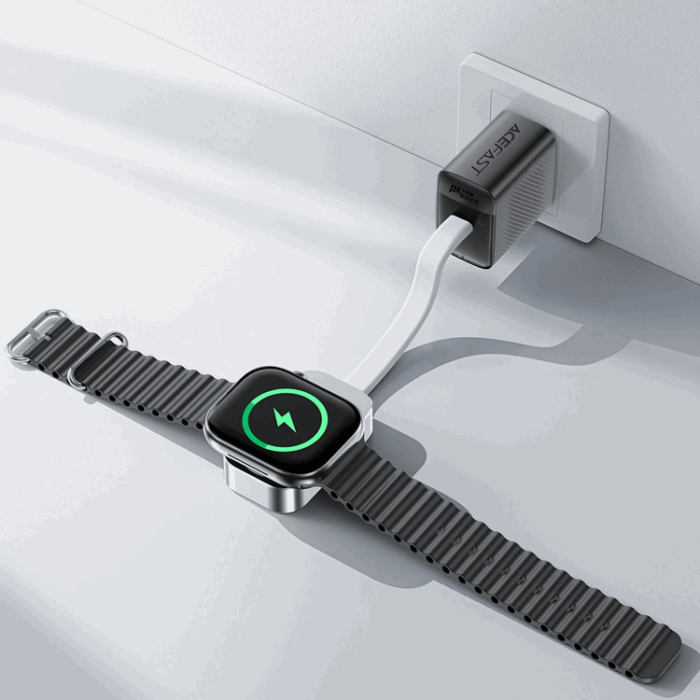 Acefast - Acefast E21 5W Trådlös Laddare för Apple Watch - Silver