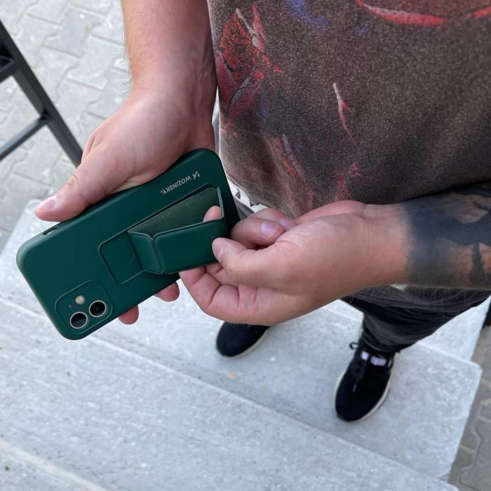 Wozinsky - Wozinsky Kickstand Silicone Skal Phone 11 Pro Max- Grå