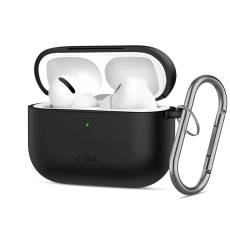 Tech-Protect - Tech-Protect Apple Airpods Pro 3 Skal Silikon Hook - Svart