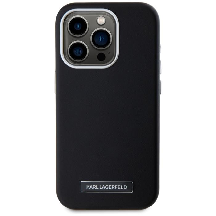 KARL LAGERFELD - Karl Lagerfeld Mobilskal till iPhone 15 Pro Max MagSafe MagSafe Metal Plate